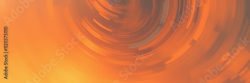 Swirling orange patterns create a mesmerizing visual experience against a gradient background during golden hour photo