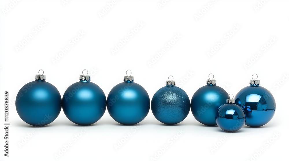 A set of blue Christmas balls is displayed on a white background, with ample room for text. The ornaments can be used to adorn a Christmas tree, contributing to the overall festive ambiance. A set of blue Christmas balls is displayed on a white background, with ample room for text. The ornaments can be used to adorn a Christmas tree, contributing to the overall festive ambiance.