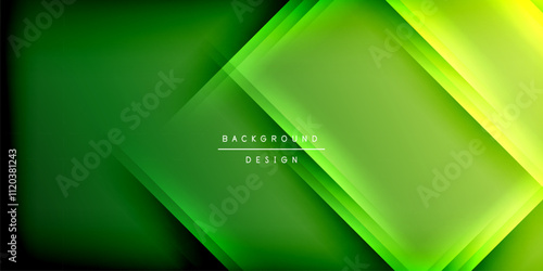 Expressive poster with shadow lines. Features technology, minimalist, and business themes, bright vibrant color schemes photo