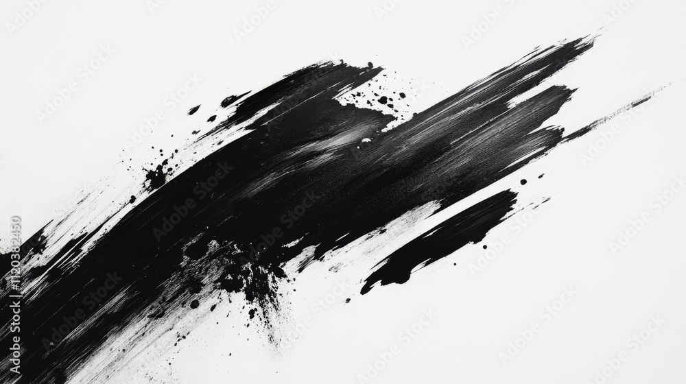 Dynamic black paint stroke art abstract canvas artistic expression minimalist design top-down view creative inspiration Dynamic black paint stroke art abstract canvas artistic expression minimalist design top-down view creative inspiration