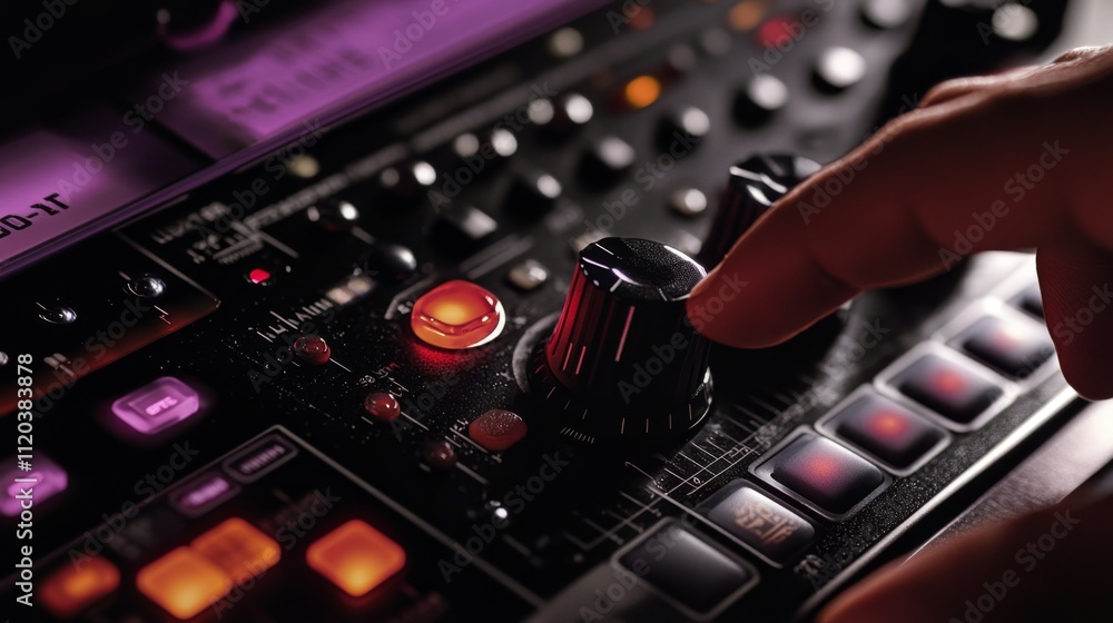 Mixing music beats studio digital equipment creative environment close-up view sound production techniques Mixing music beats studio digital equipment creative environment close-up view sound production techniques
