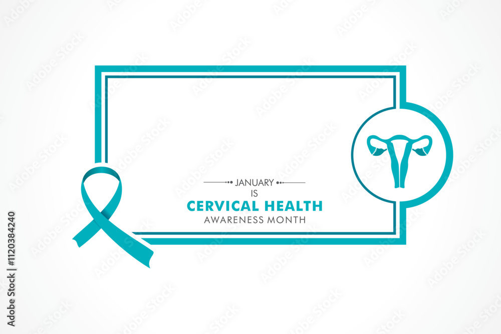 Vector illustration for Cervical Health Awareness Month which is held in the month of January every year, to provide awareness about cervical cancer. Vector illustration for Cervical Health Awareness Month which is held in the month of January every year, to provide awareness about cervical cancer.