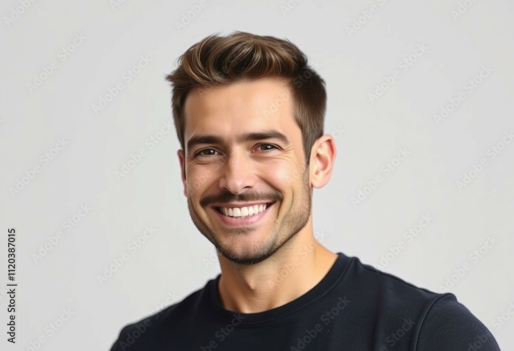 Portrait of a confident male with a warm smile Portrait of a confident male with a warm smile