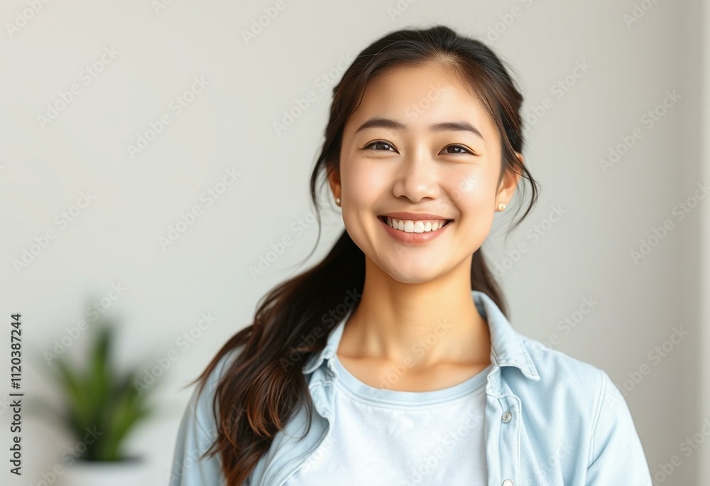 Portrait of a smiling Asian woman