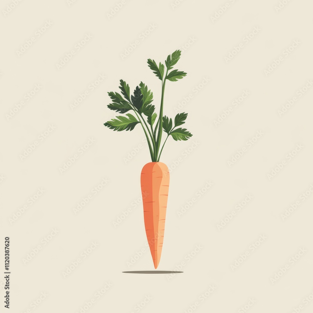 Fresh orange carrot with green leaves. (1) Fresh orange carrot with green leaves. (1)