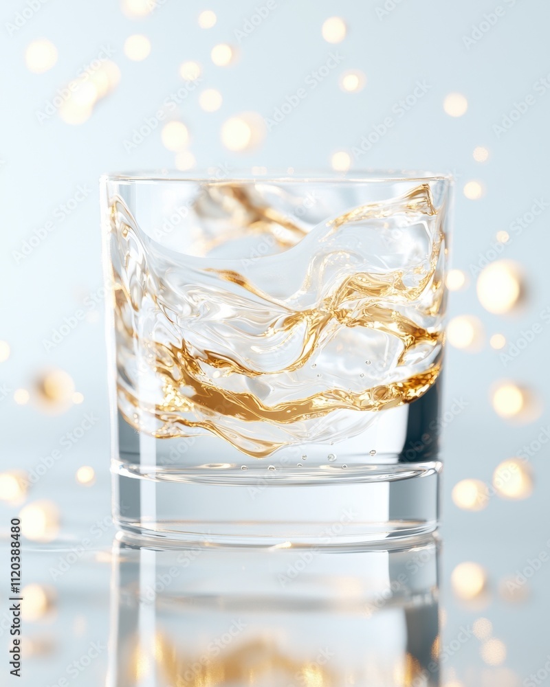 Sparkling drink splash contemporary bar beverage bright atmosphere close-up refreshing experience Sparkling drink splash contemporary bar beverage bright atmosphere close-up refreshing experience