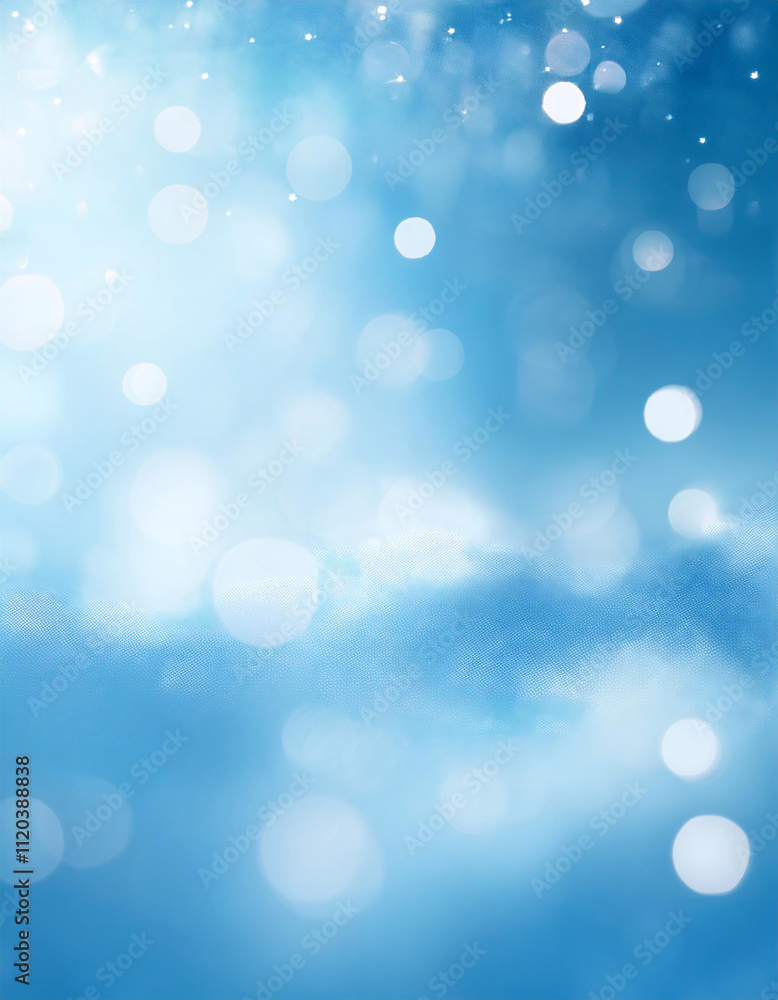 Blue background with bokeh lights and a gradient effect. Generative AI. Blue background with bokeh lights and a gradient effect. Generative AI.