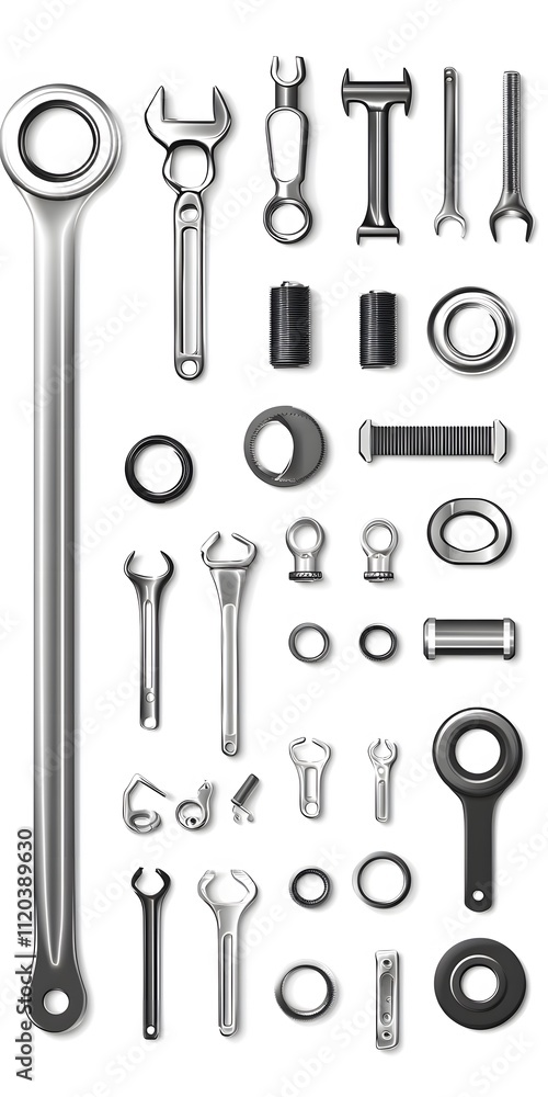 Theme: Mechanical Workshop, Tools, Icon Set, Shapes, Objects, on White Background, Abstract Image, Texture, Pattern Background, Wallpaper, Cover and Screen of Smartphone, PC, Laptop, 9:16 and 16:9 For Theme: Mechanical Workshop, Tools, Icon Set, Shapes, Objects, on White Background, Abstract Image, Texture, Pattern Background, Wallpaper, Cover and Screen of Smartphone, PC, Laptop, 9:16 and 16:9 For