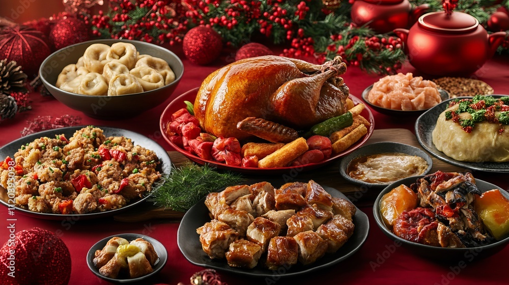 Indulge in a sumptuous Christmas feast, a culinary delight that brings joy and warmth to the festive season. From the tender roasted turkey to the rich, flavorful stuffing, Indulge in a sumptuous Christmas feast, a culinary delight that brings joy and warmth to the festive season. From the tender roasted turkey to the rich, flavorful stuffing,