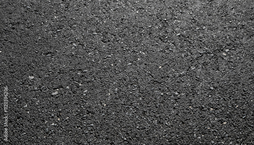 Close-Up Texture of Dark Asphalt Road Surface