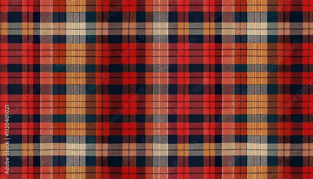 Obraz premium red and white plaid