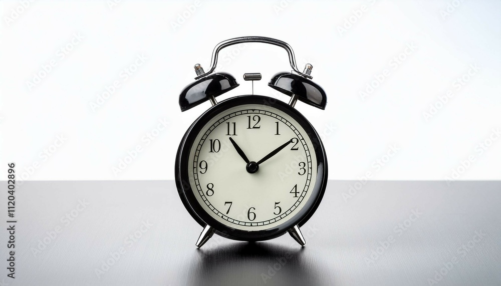 alarm clock on white alarm clock on white