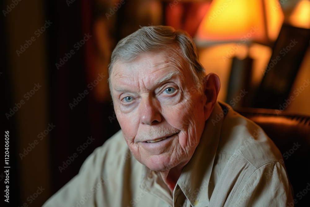 Portrait of an elderly Caucasian man with silver hair and kind expression, showcasing life experience and warmth Portrait of an elderly Caucasian man with silver hair and kind expression, showcasing life experience and warmth