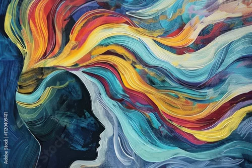 Obraz psy concept symbolizing mindfulness and purpose