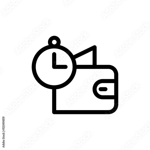 BNPL icon Thin line art collection