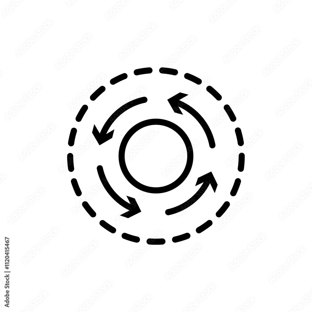 Consistency icon Thin line art collection