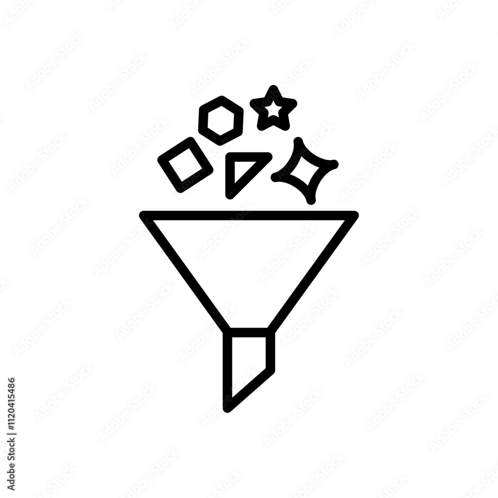 Content curation icon Thin line art collection Content curation icon Thin line art collection