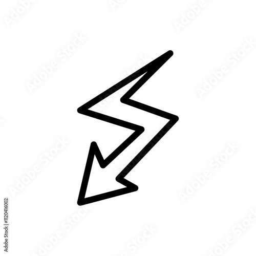 Electro icon Thin line art collection
