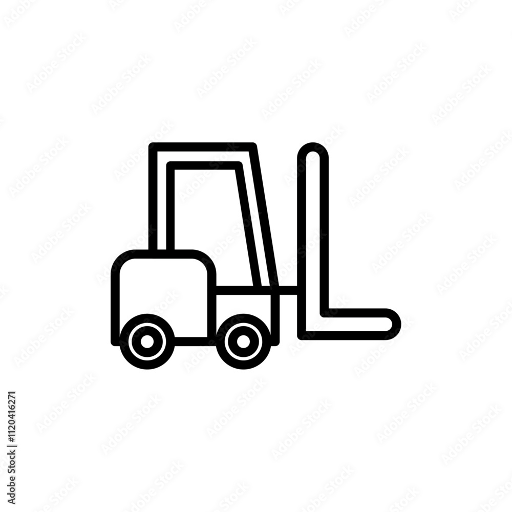 Forklift icon Thin line art collection Forklift icon Thin line art collection