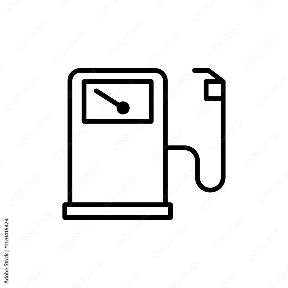 Fuel pump icon Thin line art collection Fuel pump icon Thin line art collection