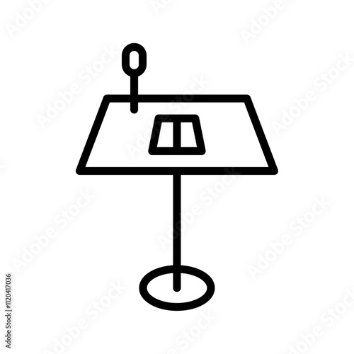 Keynote presentation icon Thin line art collection