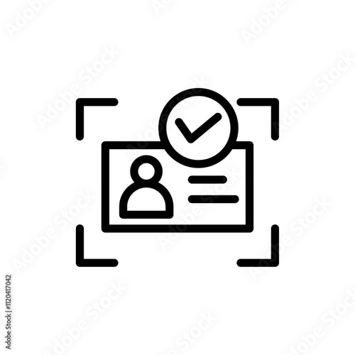 Kyc icon Thin line art collection