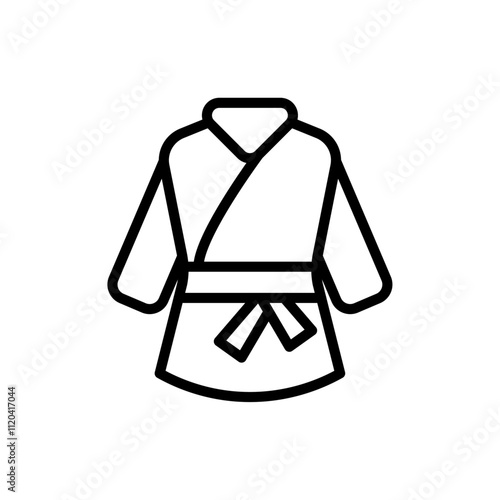 Kimono icon Thin line art collection