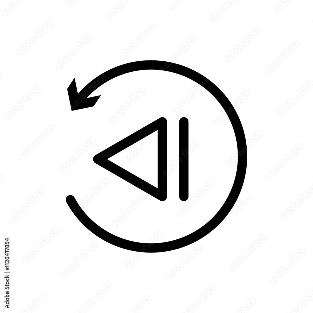 Playback icon Thin line art collection Playback icon Thin line art collection