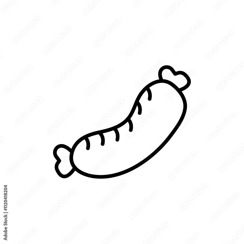 Sausage icon Thin line art collection Sausage icon Thin line art collection
