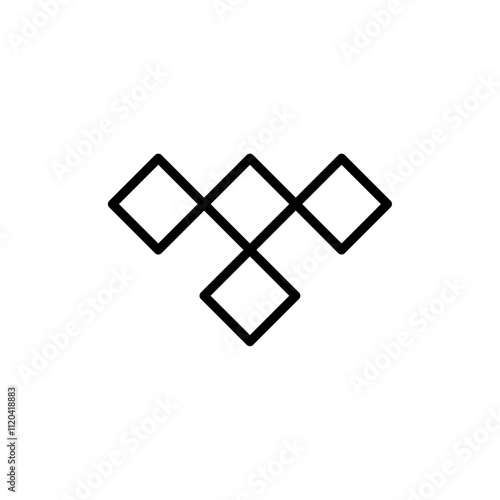 Tidal icon Thin line art collection