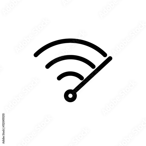Wifi speed icon Thin line art collection