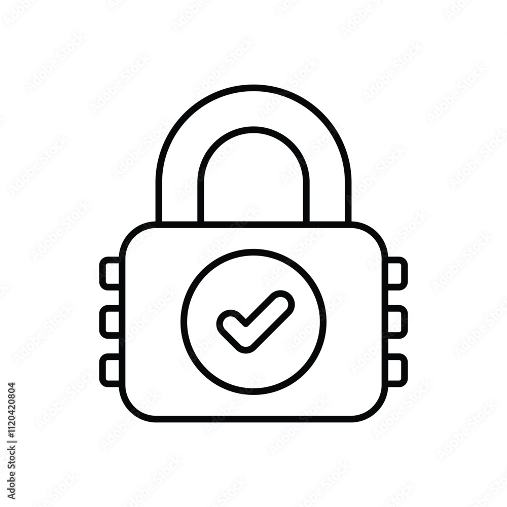 Padlock vector icon Padlock vector icon