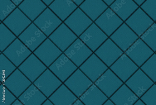 Illustration texture of blue fabric with diamond-shaped grids