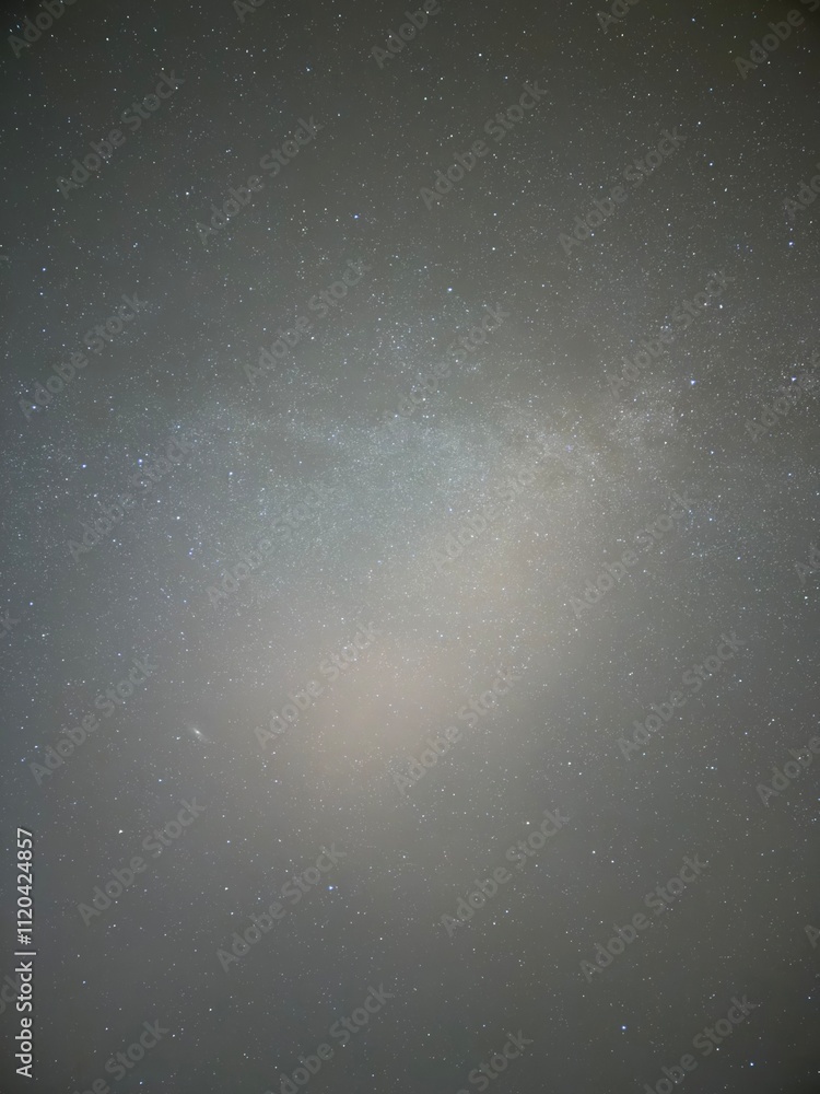 Starry Night Sky with Faint Galactic Glow Starry Night Sky with Faint Galactic Glow