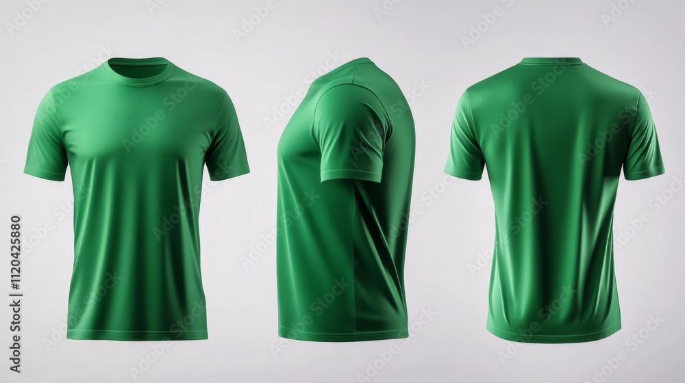 Emerald Green T-shirt Mockup on a Mannequin. Generative AI Emerald Green T-shirt Mockup on a Mannequin. Generative AI