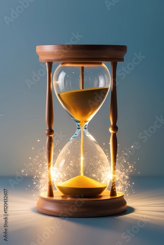 hourglass with sand