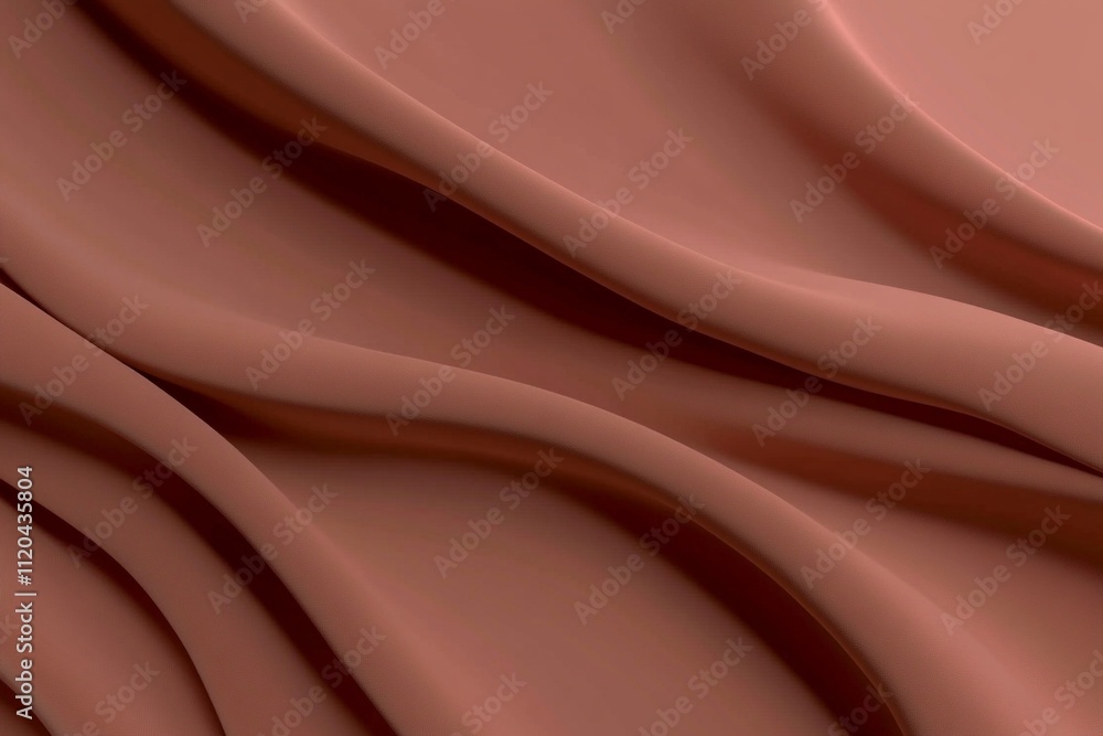 Flowing silk fabric abstract background. Mocha Mousse - color of the year 2025. Elegant textile for fashion, wedding design and luxury branding. Flowing silk fabric abstract background. Mocha Mousse - color of the year 2025. Elegant textile for fashion, wedding design and luxury branding.