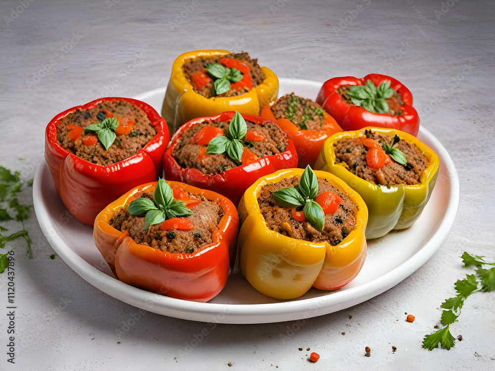 Turkish stuffed peppers Biber Dolmasi Turkish stuffed peppers Biber Dolmasi