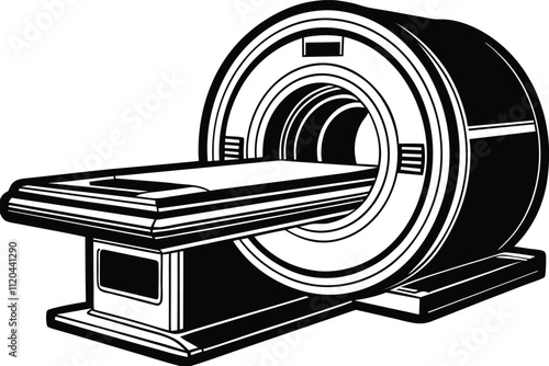 Radiology MRI scanner, MRI scan and diagnostics