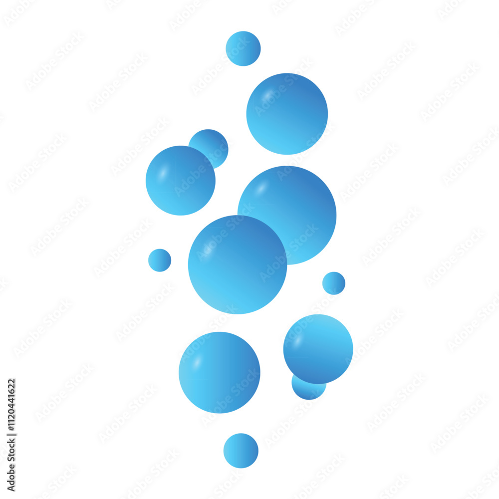 Realistic Soap Bubbles Icon Vector Design. Realistic Soap Bubbles Icon Vector Design.
