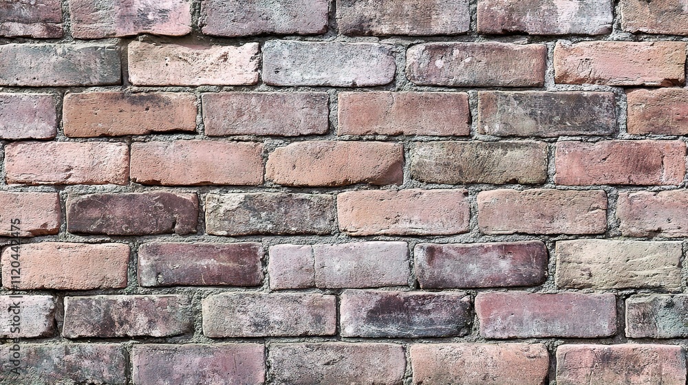 Textured Pastel Pink Brick Wall with Rustic Finish and Details Textured Pastel Pink Brick Wall with Rustic Finish and Details