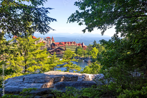 View of Mohonk Mountain House, in New Paltz, New York