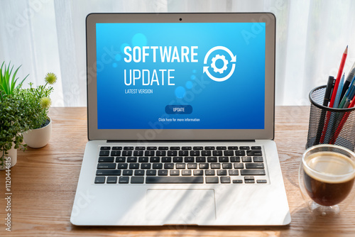 Software update on computer for modish version of device software upgrade