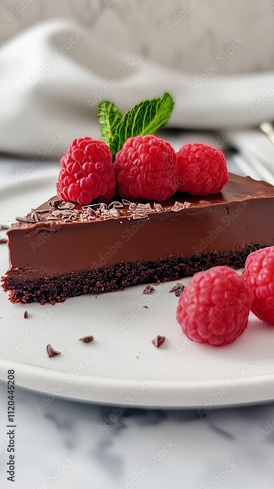 Decadent Chocolate Tart with Fresh Raspberries Decadent Chocolate Tart with Fresh Raspberries