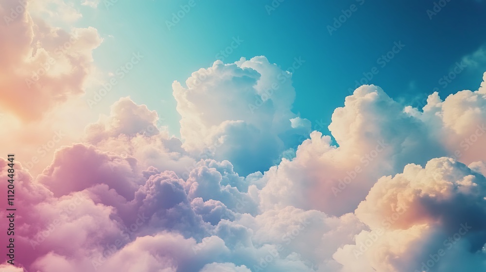Elegant cloud background with soft blue sky composition image Elegant cloud background with soft blue sky composition image