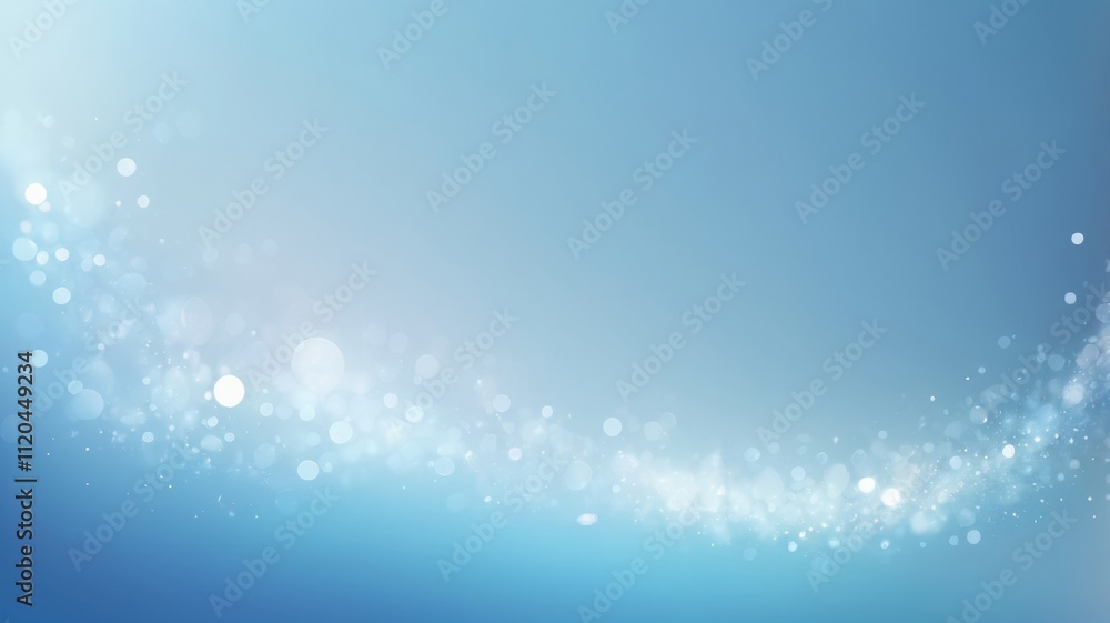 A gradient of soft blue with subtle bokeh effects A gradient of soft blue with subtle bokeh effects
