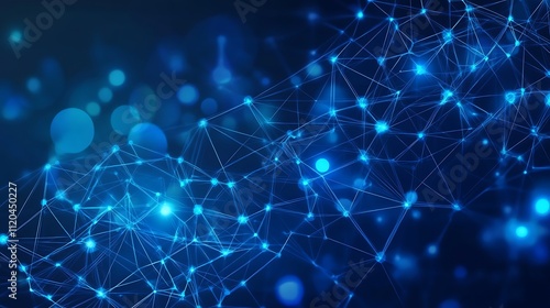 Fintech background enhanced by blockchain network technology solutions image