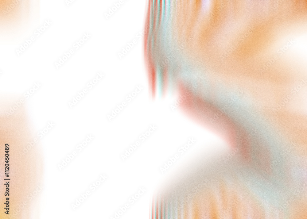 Naklejka premium An abstract transparent iridescent color blur design element.