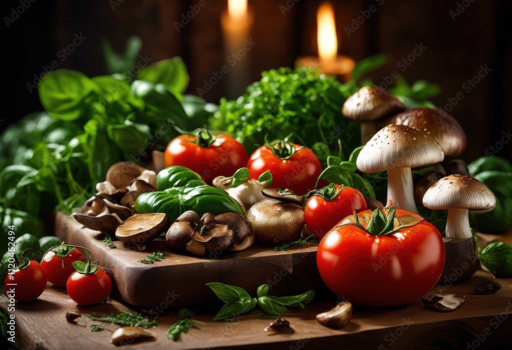 close fresh vibrant ingredients nicely arranged preparation showcasing colors textures culinary art, herb, vegetable, spice, fruit, chopping, cooking close fresh vibrant ingredients nicely arranged preparation showcasing colors textures culinary art, herb, vegetable, spice, fruit, chopping, cooking