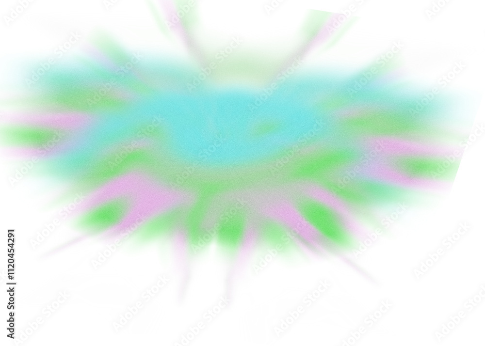 Obraz premium An abstract transparent iridescent color blur design element.
